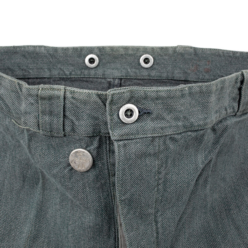 Swiss Denim Pants w/Button Cuffs, , large image number 2